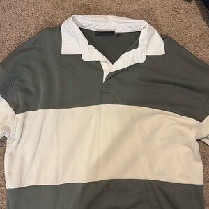 Oversized, button-down, long sleeve shirt